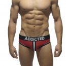 Double Piping Bottomless Brief red M