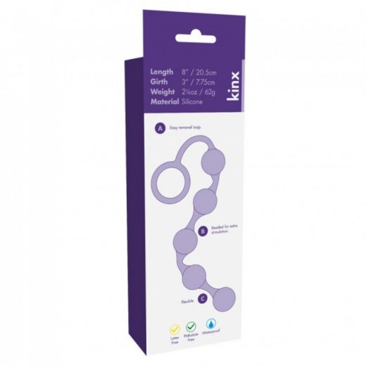 Onyx Silicone Anal Beads