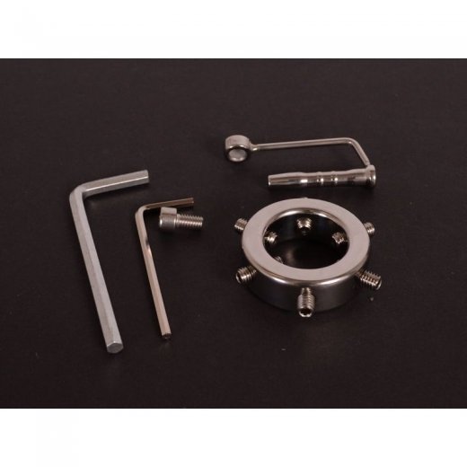 Thorn Penis Ring with Catheter