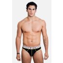 Athletic Jock Brief black/yellow