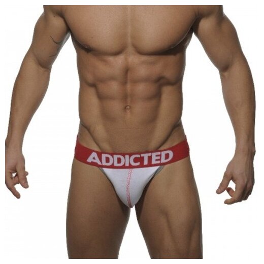 Push UP Jock - white/red