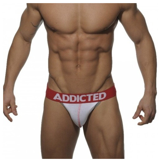 Push UP Jock - white/red S