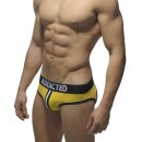 Double Piping Bottomless Brief yellow
