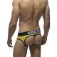 Double Piping Bottomless Brief yellow