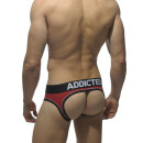 Double Piping Bottomless Brief red S