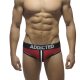 Double Piping Bottomless Brief red XL
