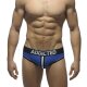 Double Piping Bottomless Brief blue