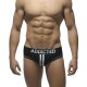 Double Piping Bottomless Brief black