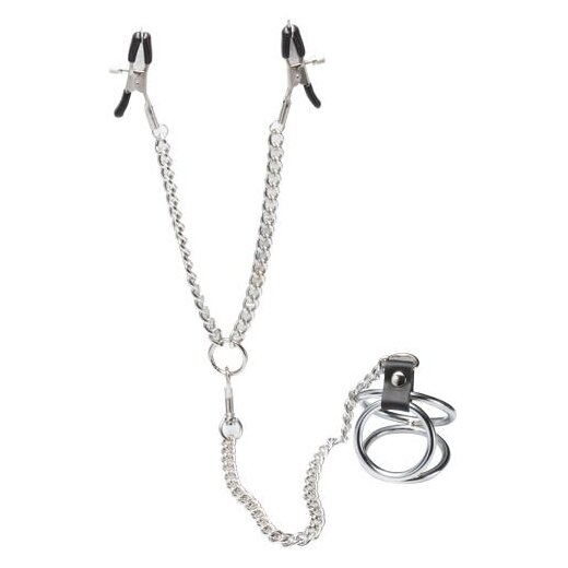 Nipple Clamp with 3-Cockring