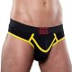 Army Fly Jock Brief Black/Yellow